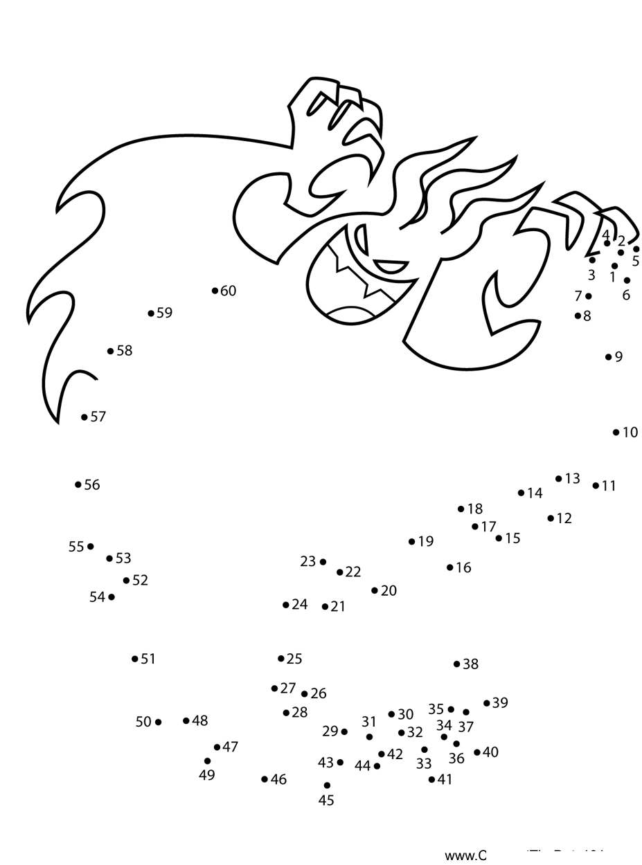 Shadow-Danny-Phantom printable dot to dot worksheet