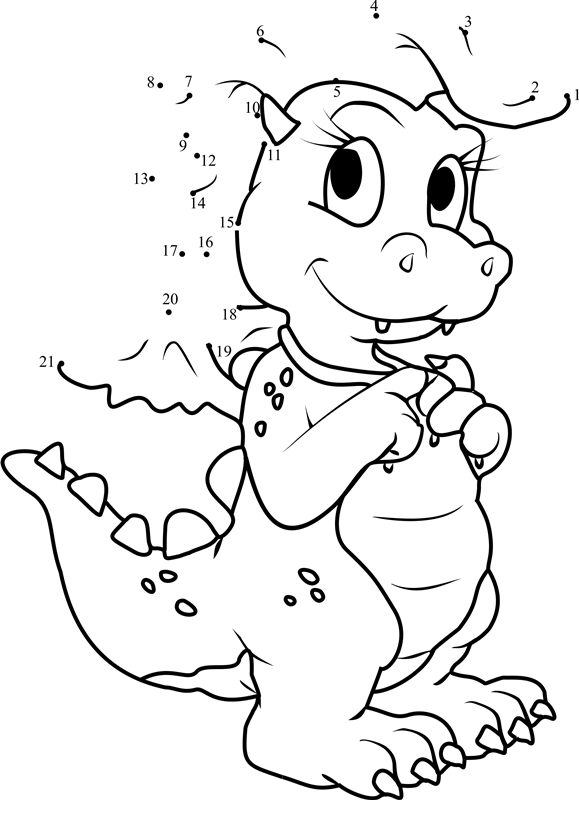 Cassie-Pink-Dragon-Dot-To-Dot printable dot to dot worksheet