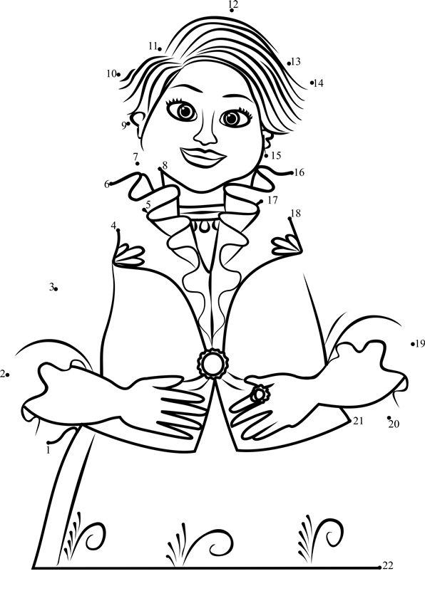 Luisa-From-Elena-Of-Avalor-Dot-To-Dot dot to dot worksheets