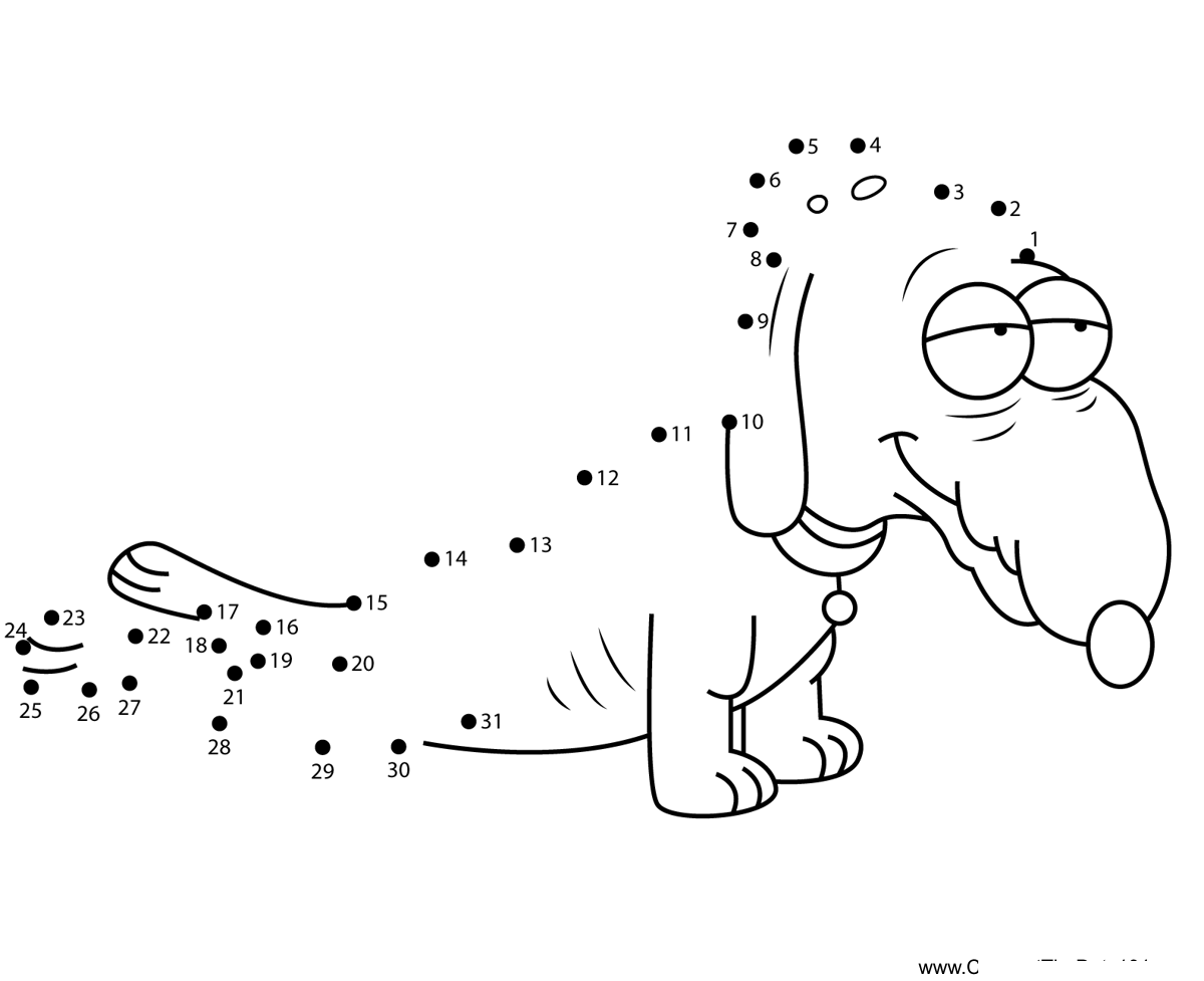 Jesse-Family-Guy printable dot to dot worksheet