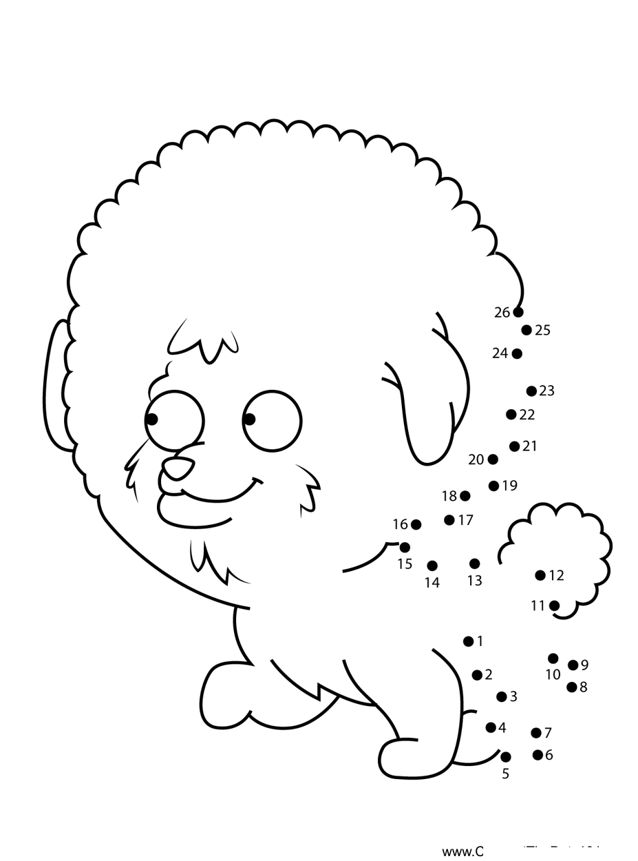 Rock-Hudson-Family-Guy printable dot to dot worksheet