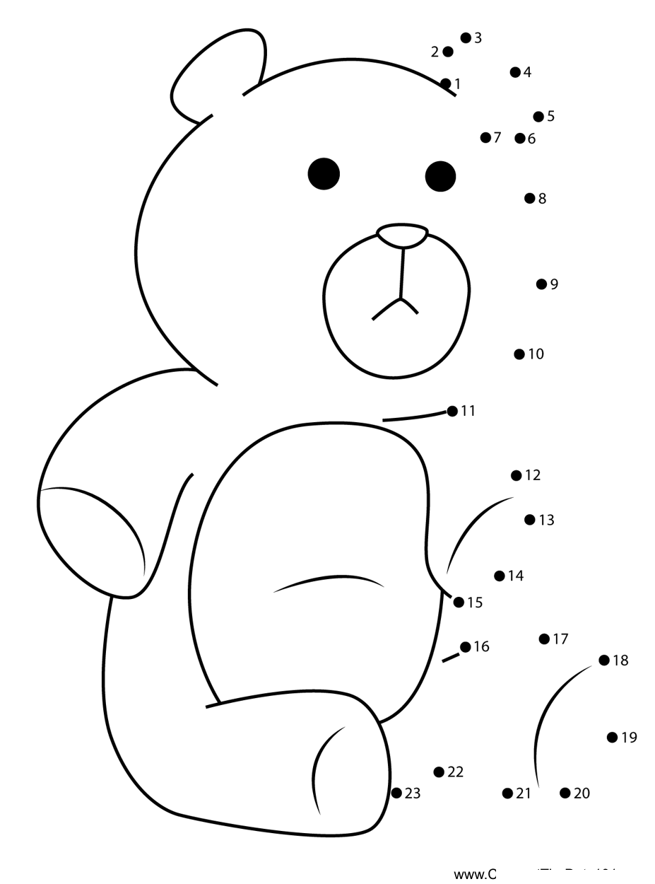 Rupert-Family-Guy printable dot to dot worksheet