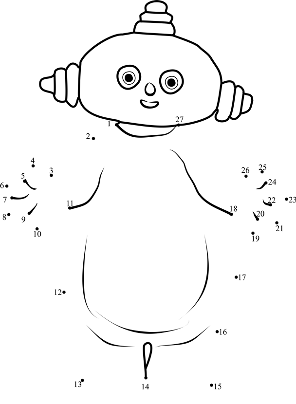 Makka-Pakka-Dot-To-Dot printable dot to dot worksheet