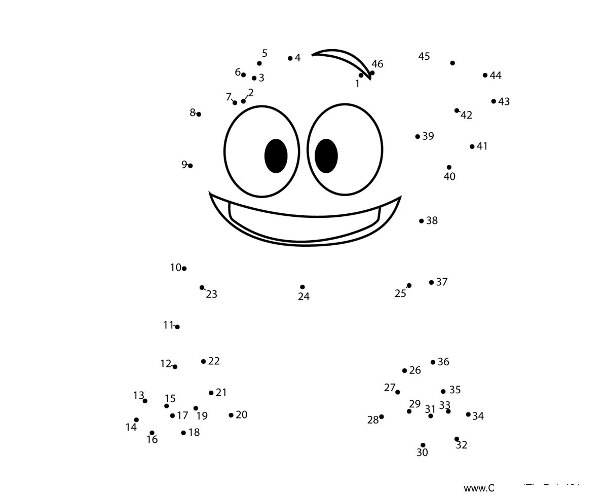 Squidgy-Justin-Time printable dot to dot worksheet