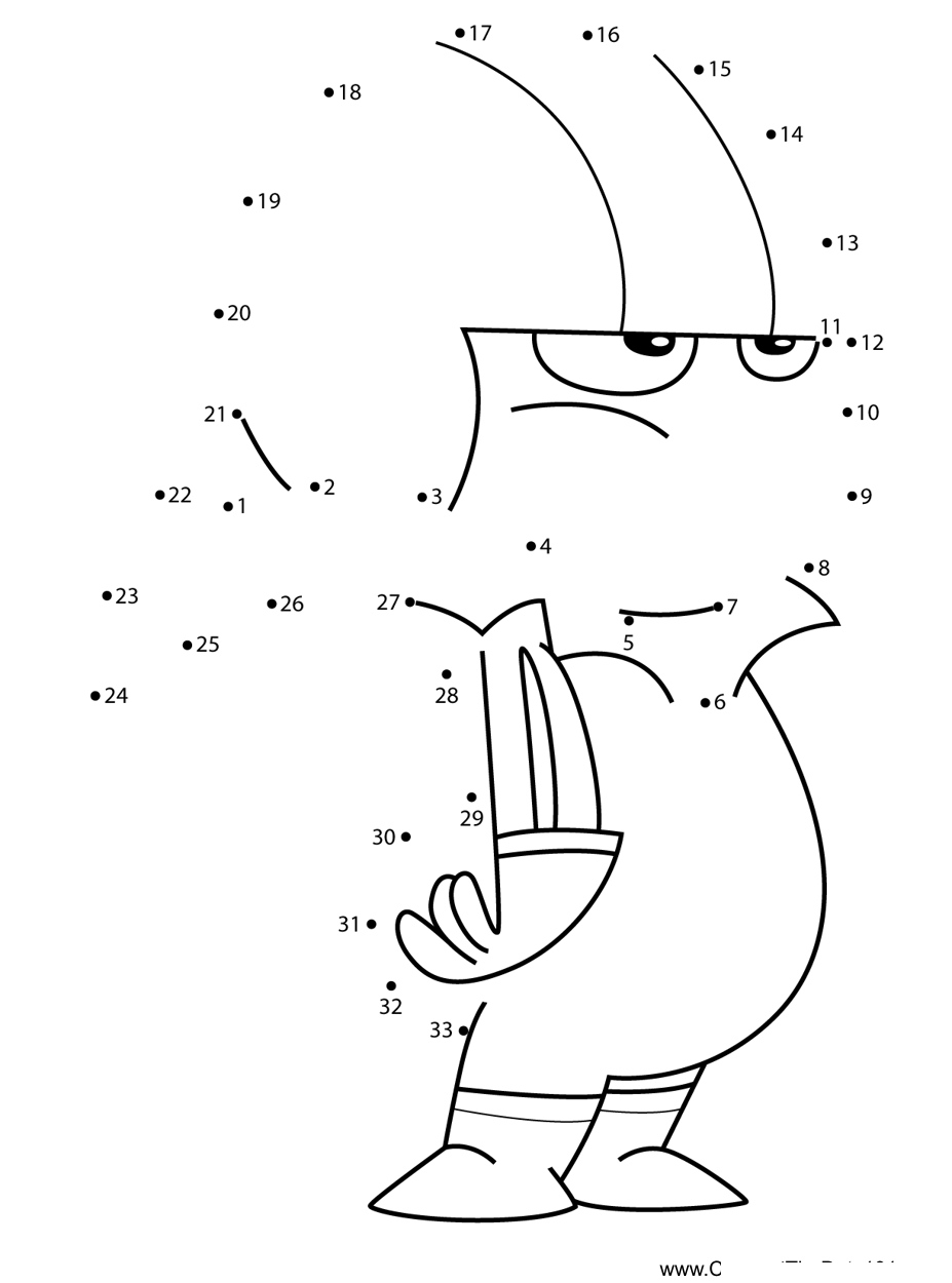 Kick-Standing-Kick-Buttowski dot to dot worksheets