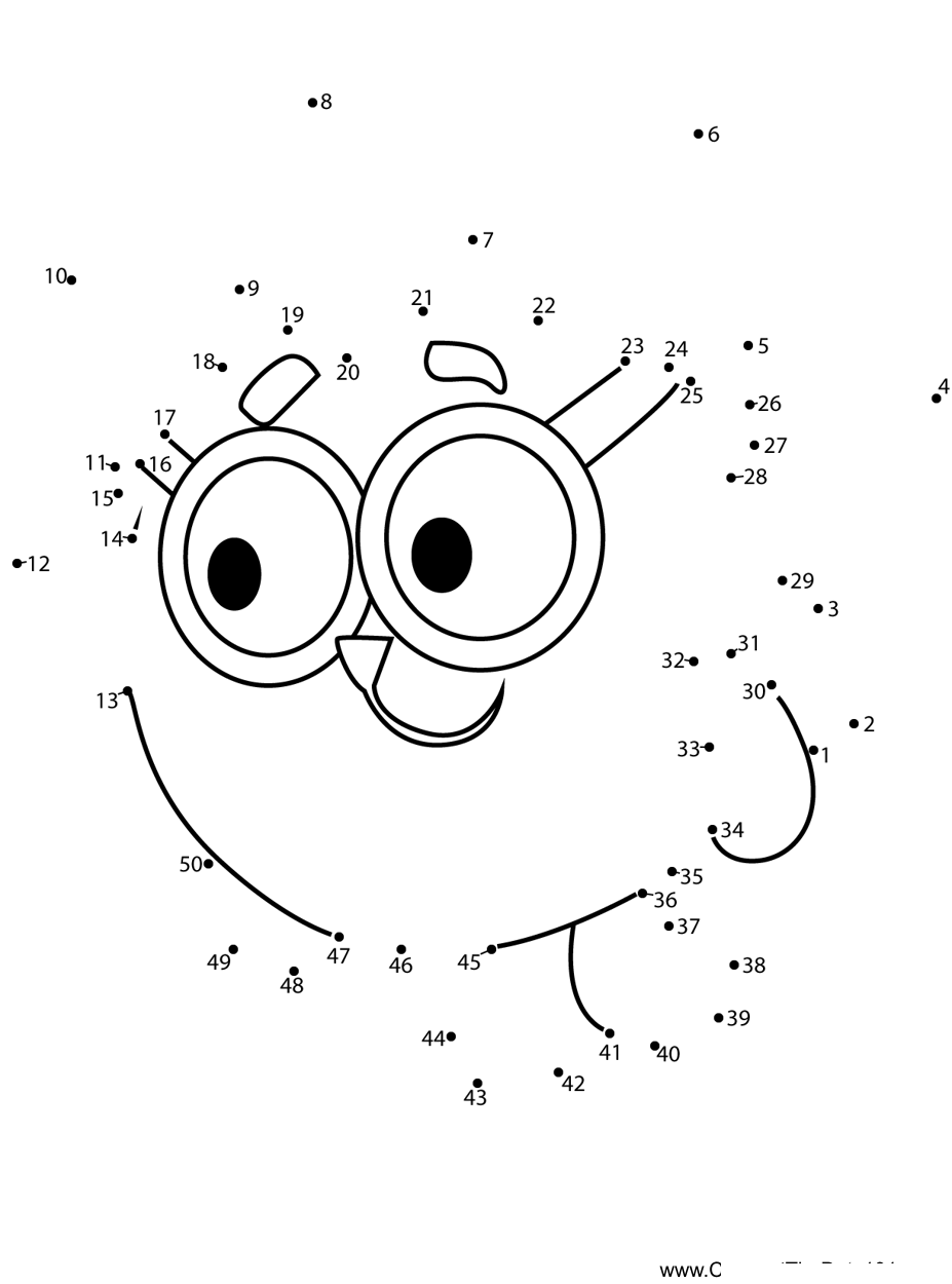 Chiko-Kikoriki printable dot to dot worksheet