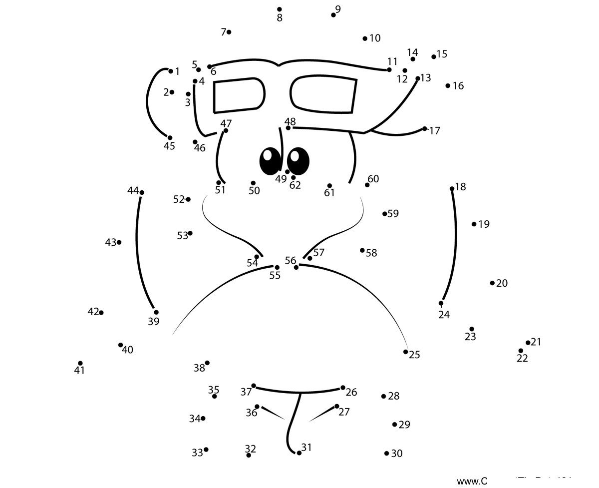 Ottoriki-Having-Fun-Kikoriki dot to dot worksheets