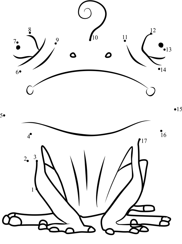 Frog-Larva-Dot-To-Dot dot to dot worksheets