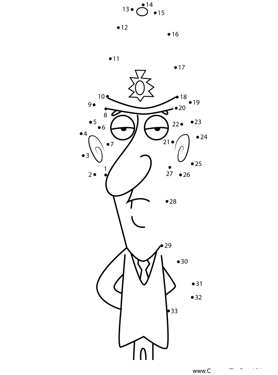 Bobby-Mcdim-Mr-Bean printable dot to dot worksheet