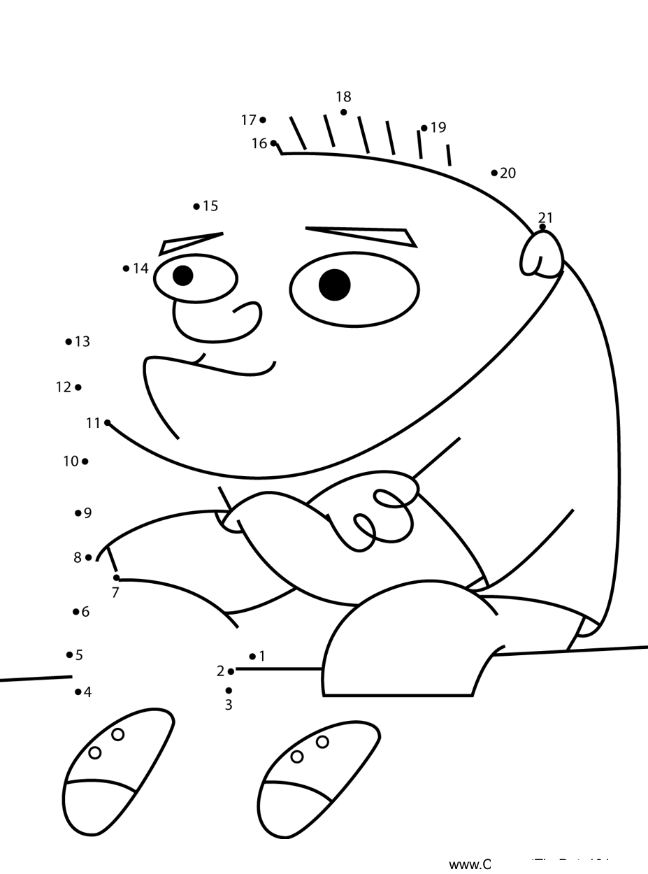 Bruiser-Jr-Mr-Bean dot to dot worksheets