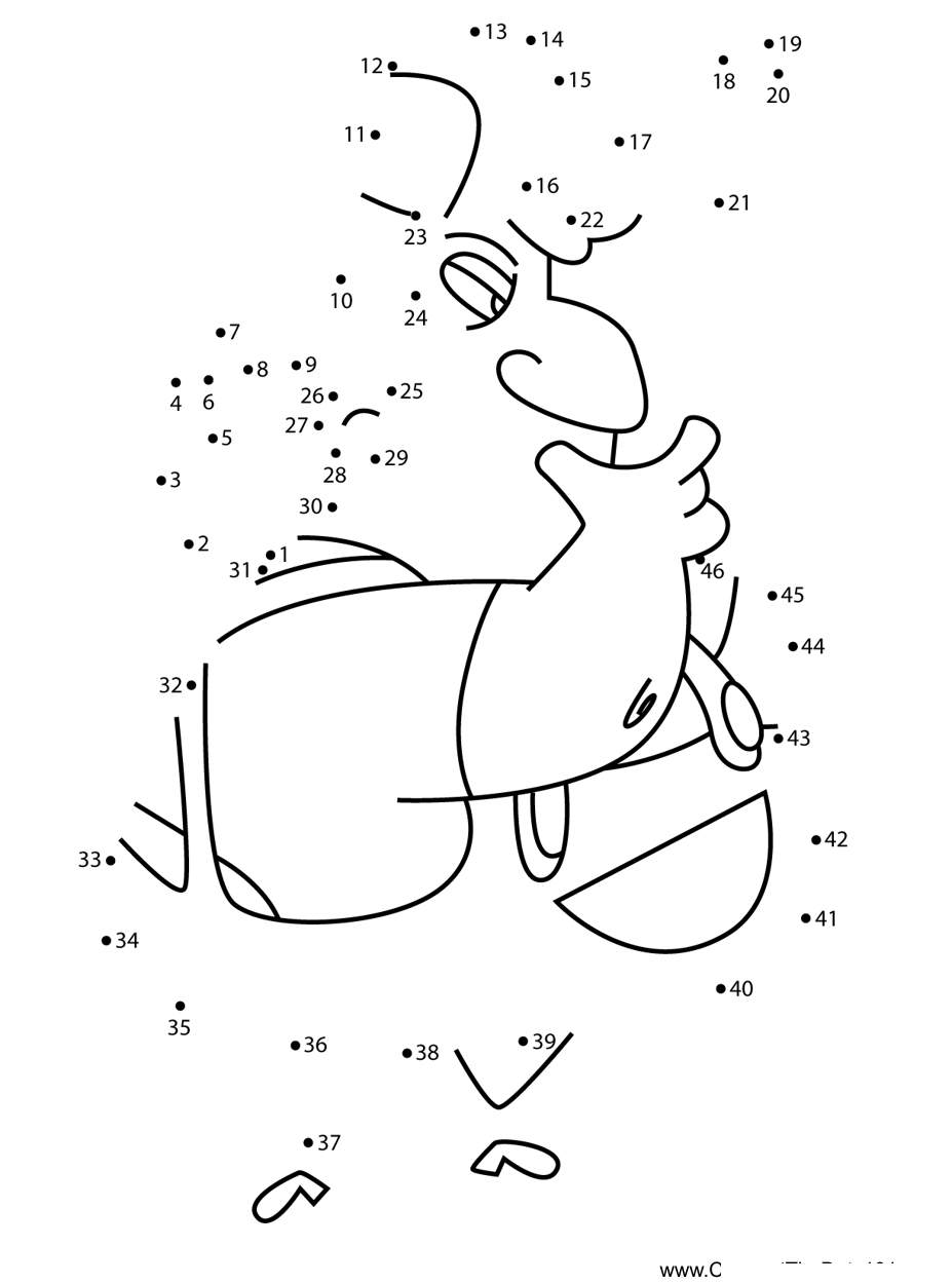 Dickie-Diddles-Mr-Bean printable dot to dot worksheet