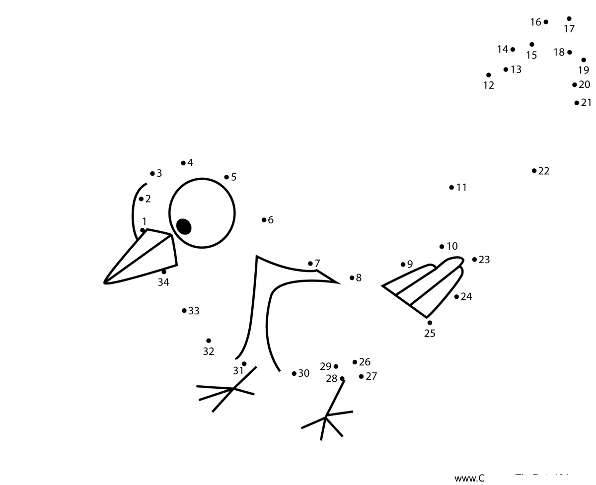 Magpie-Mr-Bean dot to dot worksheets