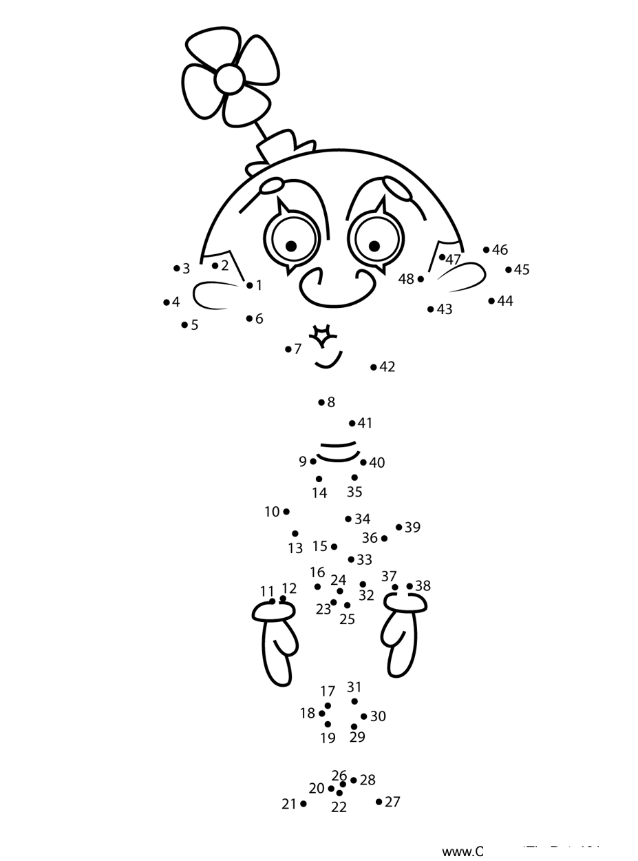 Mime-Mr-Bean dot to dot worksheets