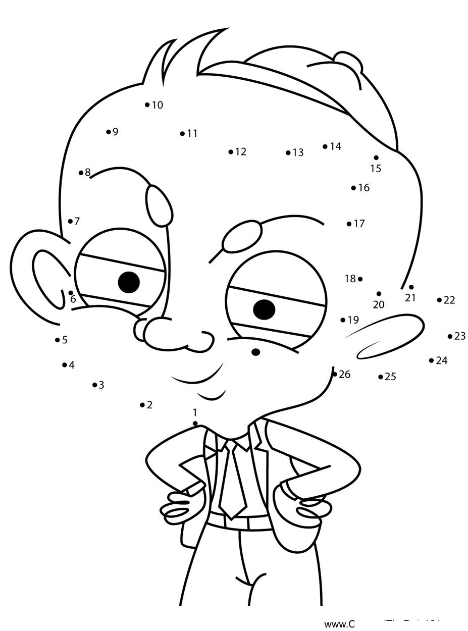 Young-Mr-Bean-Mr-Bean dot to dot worksheets