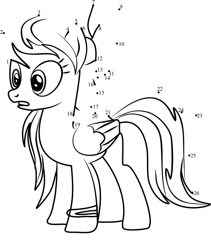 Angel-Wings-My-Little-Pony-Dot-To-Dot dot to dot worksheets