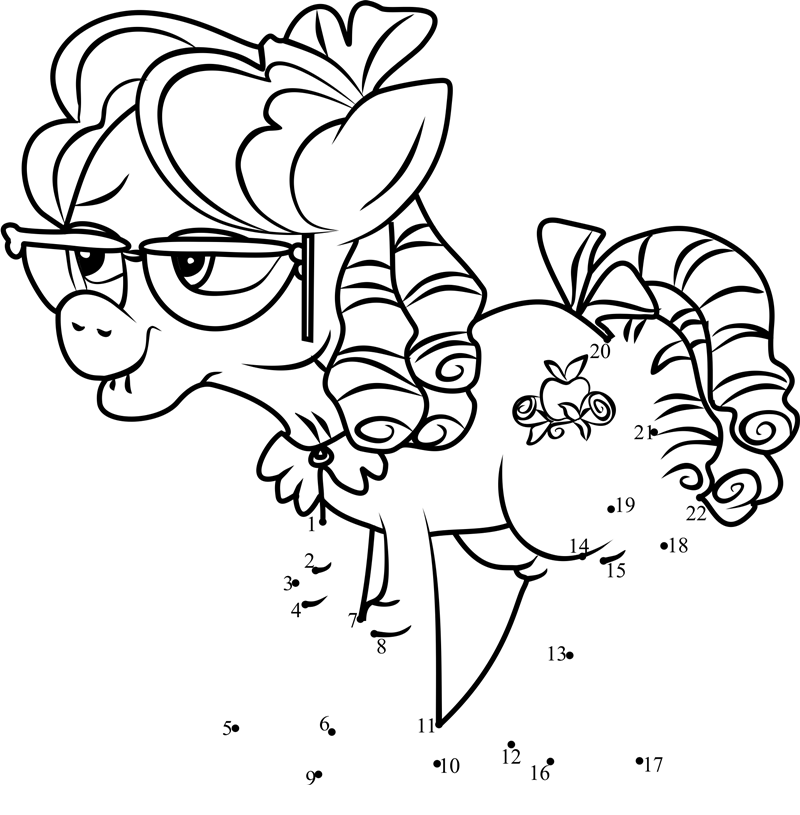 Apple-Rose-My-Little-Pony-Dot-To-Dot dot to dot worksheets