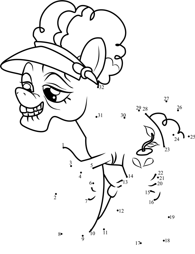 Auntie-Applesauce-My-Little-Pony-Dot-To-Dot printable dot to dot worksheet