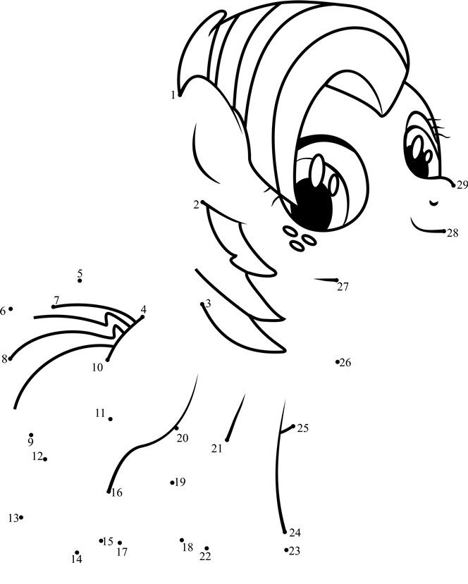 Babs-Seed-My-Little-Pony-Dot-To-Dot printable dot to dot worksheet