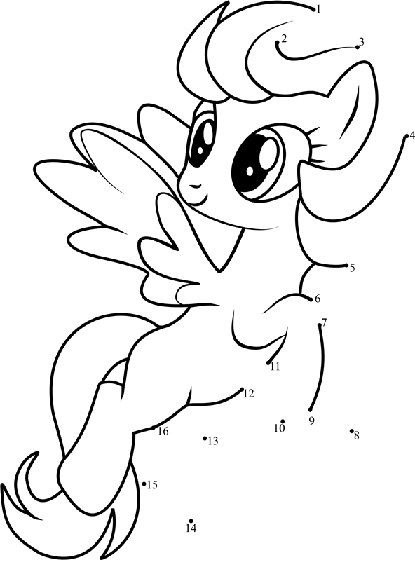 Clear-Skies-My-Little-Pony-Dot-To-Dot dot to dot worksheets