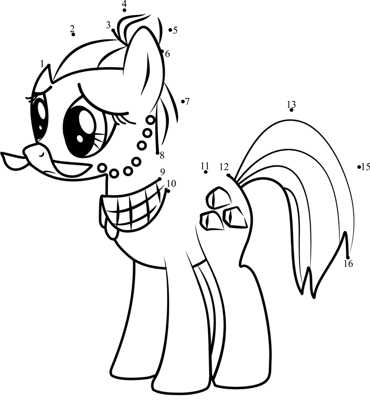 Cloudy-Quartz-My-Little-Pony-Dot-To-Dot dot to dot worksheets