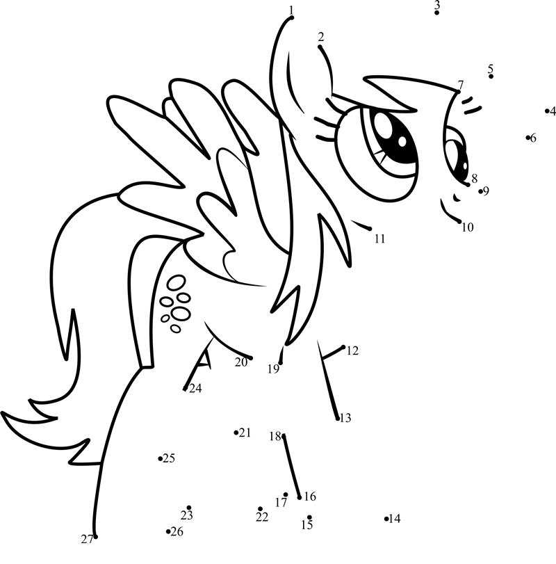 Derpy-Hooves-My-Little-Pony-Dot-To-Dot printable dot to dot worksheet