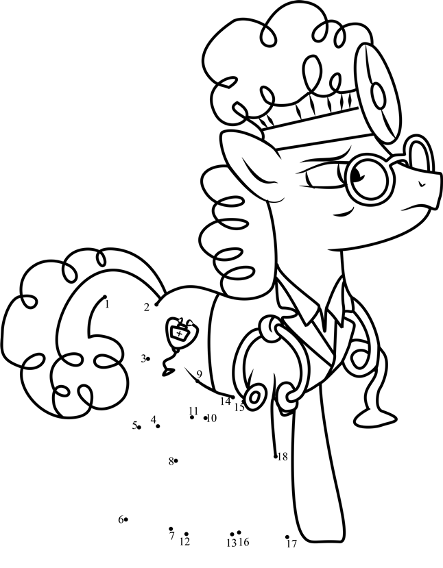 Doc-Top-My-Little-Pony-Dot-To-Dot dot to dot worksheets