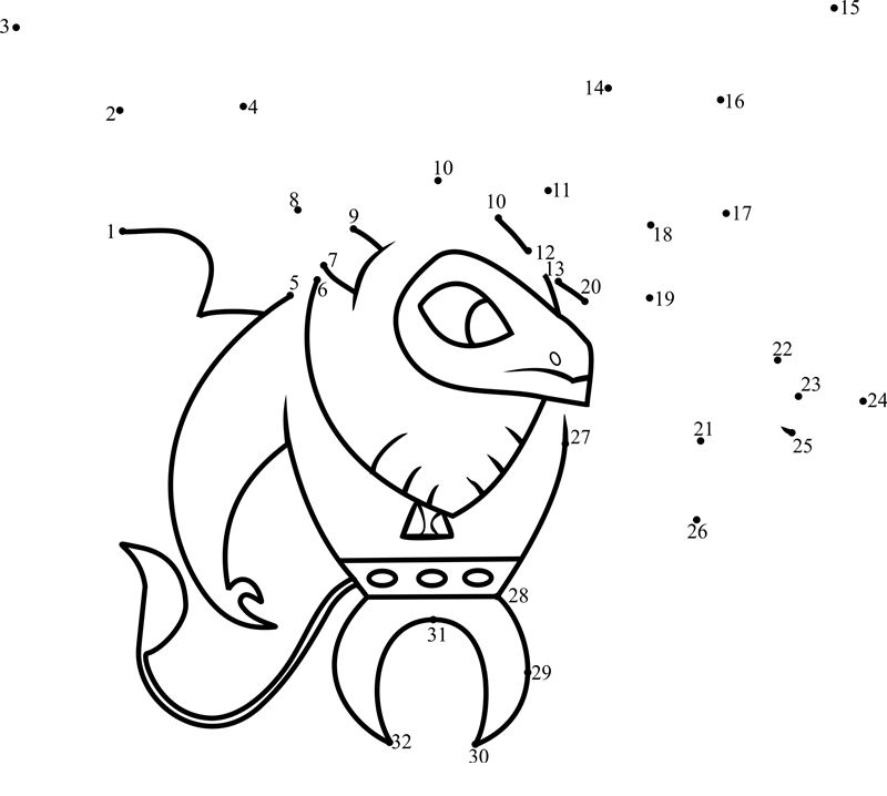 Gargoyle-My-Little-Pony-Dot-To-Dot dot to dot worksheets