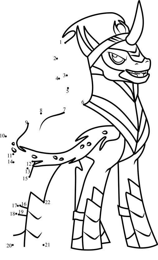 King-Sombra-My-Little-Pony-Dot-To-Dot printable dot to dot worksheet