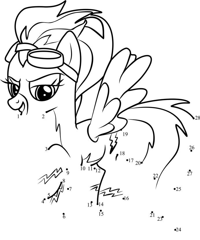 Misty-Fly-My-Little-Pony-Dot-To-Dot dot to dot worksheets