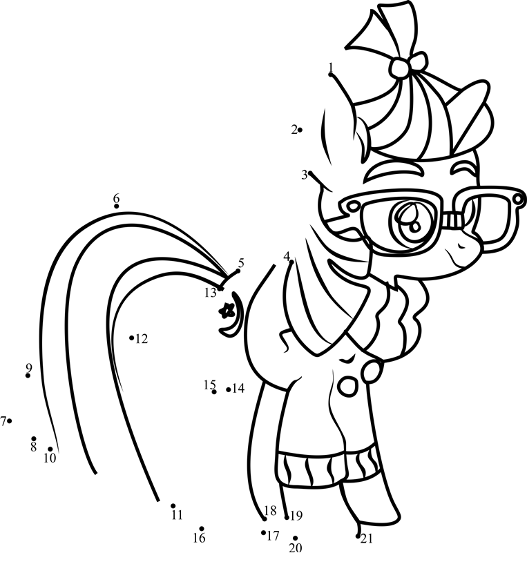 Moon-Dancer-My-Little-Pony-Dot-To-Dot dot to dot worksheets