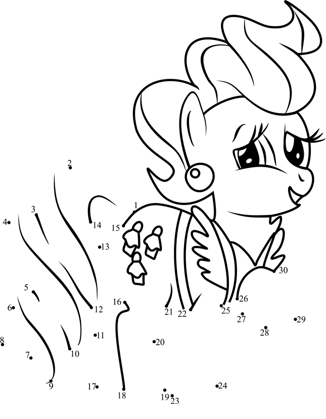 Mrs-Cake-My-Little-Pony-Dot-To-Dot dot to dot worksheets