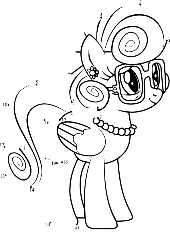 Mrs-Shy-My-Little-Pony-Dot-To-Dot dot to dot worksheets