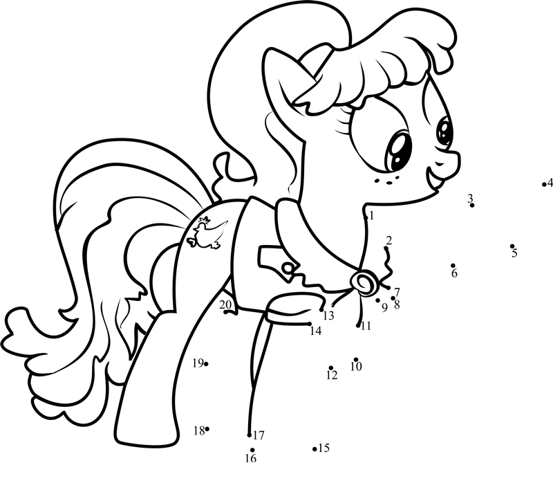 Ms-Peachbottom-My-Little-Pony-Dot-To-Dot dot to dot worksheets