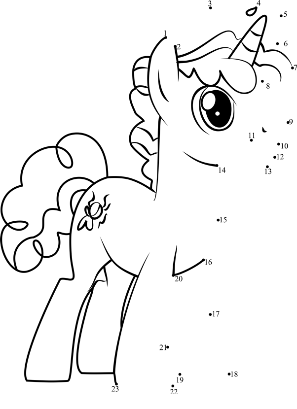 Party-Favor-My-Little-Pony-Dot-To-Dot printable dot to dot worksheet