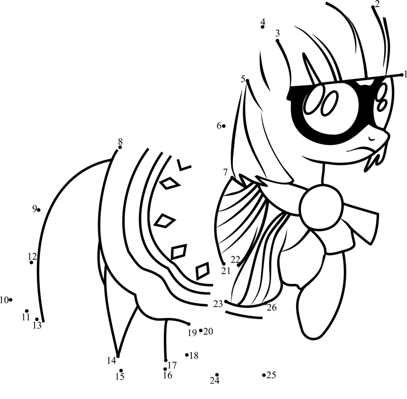 Photo-Finish-My-Little-Pony-Dot-To-Dot dot to dot worksheets