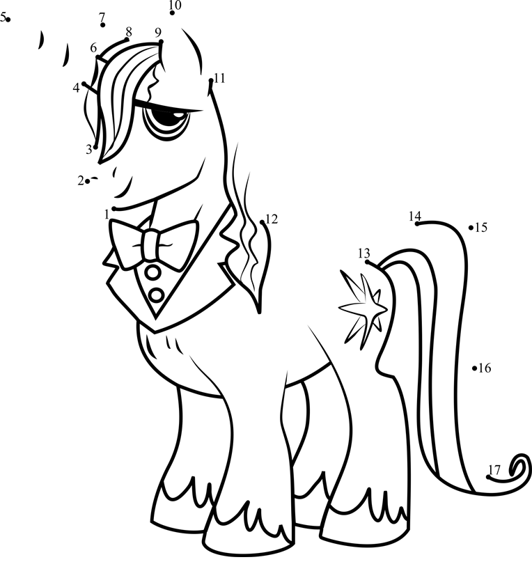 Prince-Blueblood-My-Little-Pony-Dot-To-Dot dot to dot worksheets