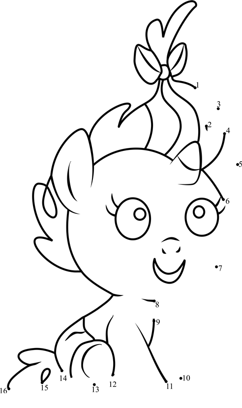 Pumpkin-Cake-My-Little-Pony-Dot-To-Dot dot to dot worksheets