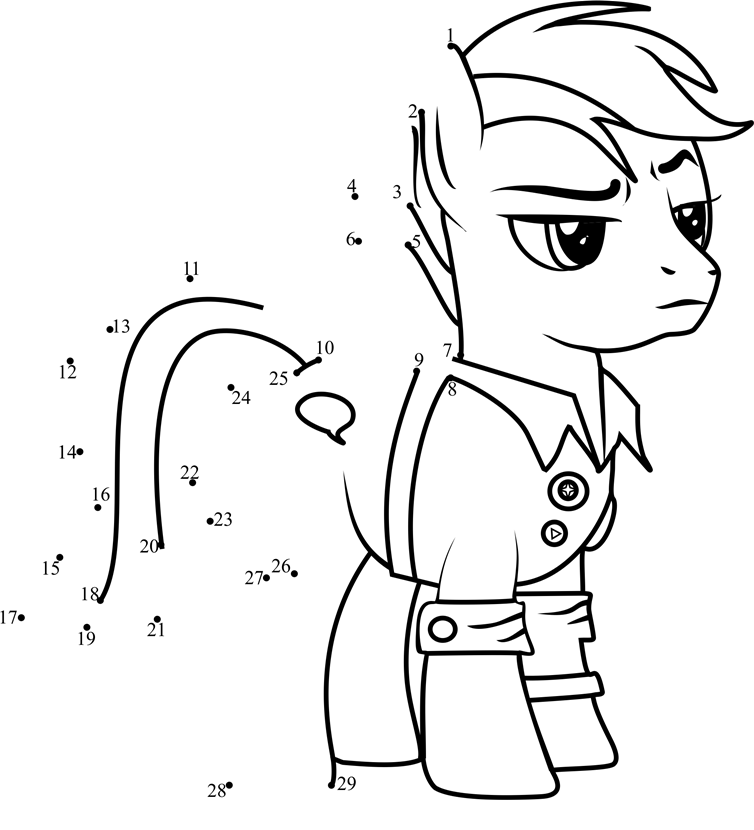 Quibble-Pants-My-Little-Pony-Dot-To-Dot dot to dot worksheets