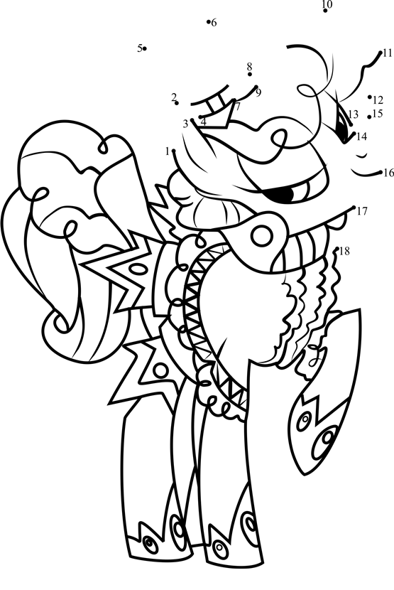 Sapphire-Shores-My-Little-Pony-Dot-To-Dot dot to dot worksheets