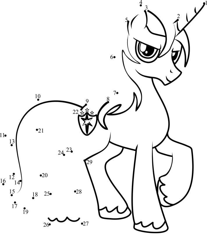 Shining-Armor-My-Little-Pony-Dot-To-Dot dot to dot worksheets