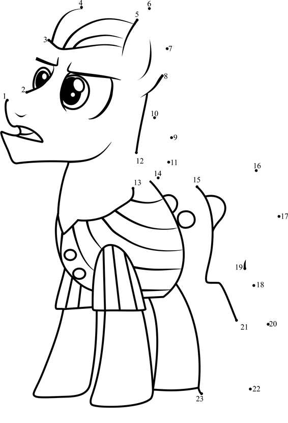 Silver-Shill-My-Little-Pony-Dot-To-Dot printable dot to dot worksheet