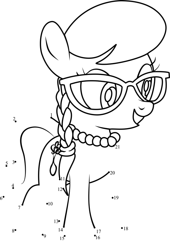 Silver-Spoon-My-Little-Pony-Dot-To-Dot dot to dot worksheets