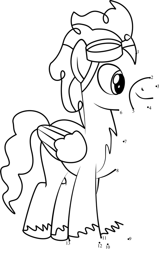 Silver-Zoom-My-Little-Pony-Dot-To-Dot printable dot to dot worksheet