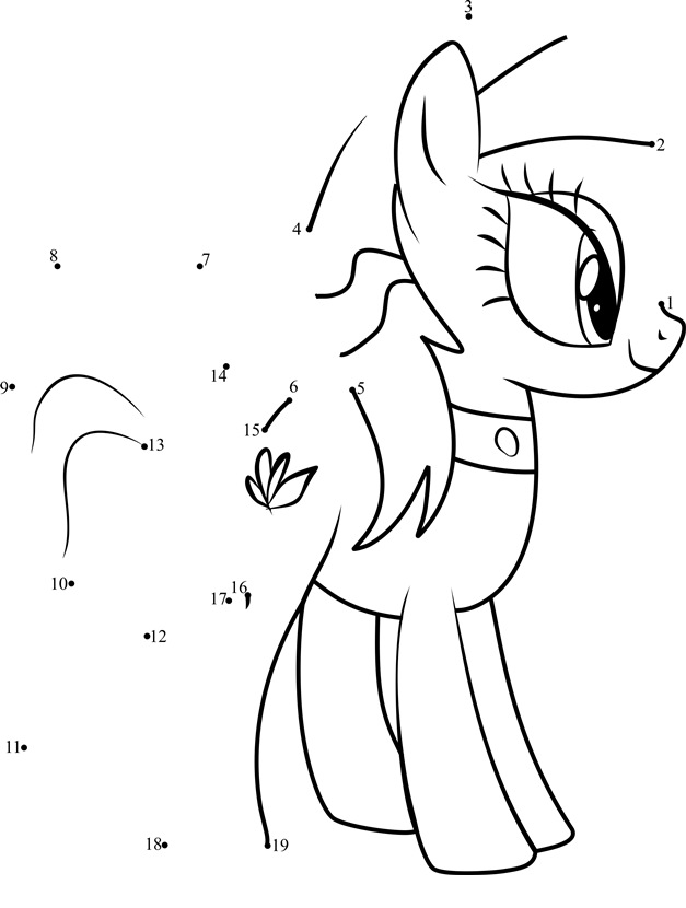 Spa-Ponies-Aloe-My-Little-Pony-Dot-To-Dot dot to dot worksheets