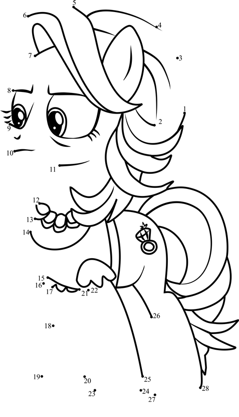 Spoiled-Rich-My-Little-Pony-Dot-To-Dot dot to dot worksheets