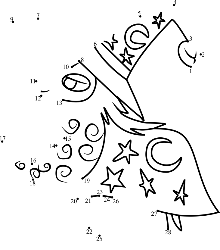 Star-Swirl-The-Bearded-My-Little-Pony-Dot-To-Dot printable dot to dot worksheet