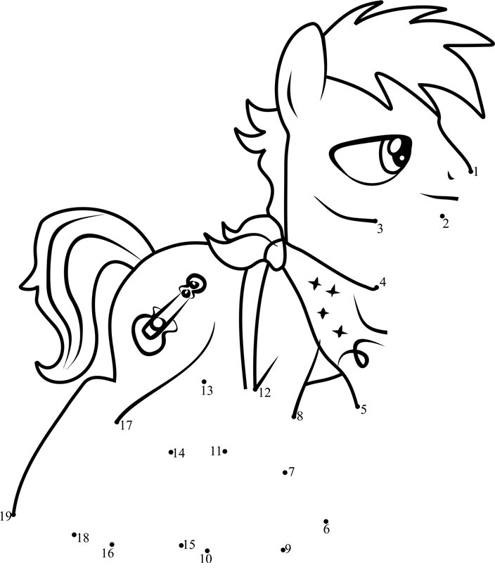 Steamer-My-Little-Pony-Dot-To-Dot printable dot to dot worksheet