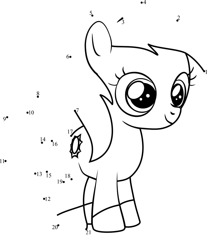 Sunny-Daze-My-Little-Pony-Dot-To-Dot printable dot to dot worksheet