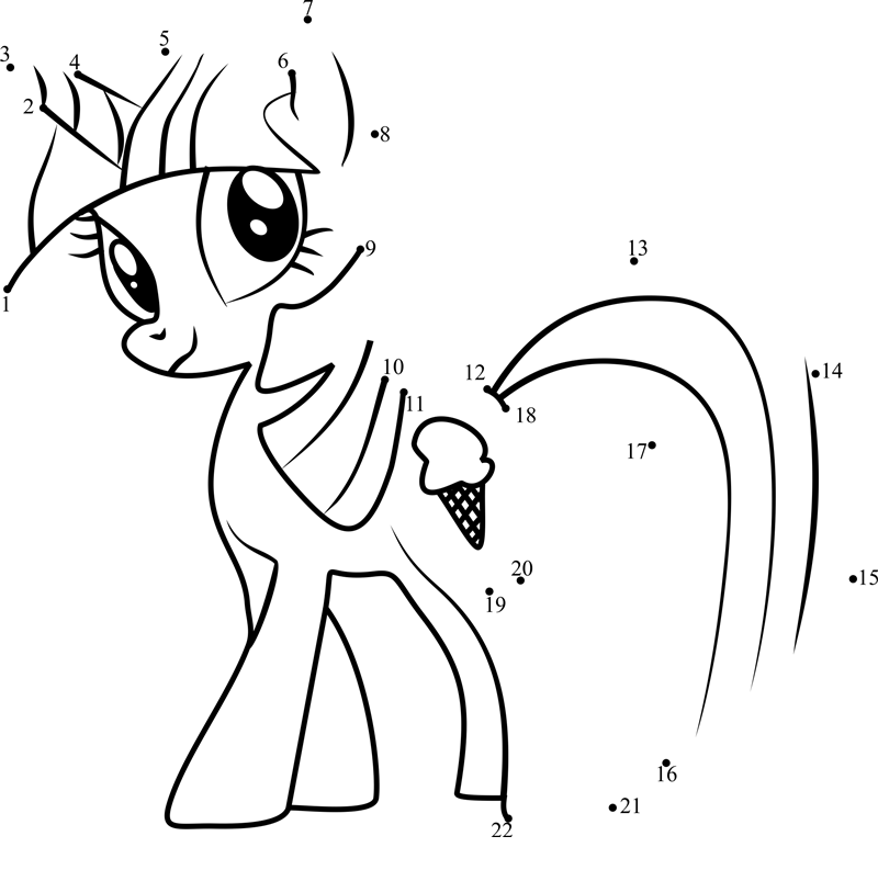 Sweetcream-Scoops-My-Little-Pony-Dot-To-Dot dot to dot worksheets