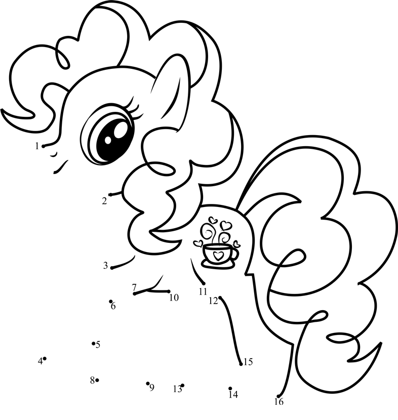 Tealove-My-Little-Pony-Dot-To-Dot dot to dot worksheets